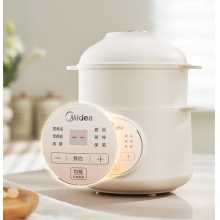 美的（Midea）电炖锅电蒸锅 炖汤盅煲汤锅辅食锅燕窝炖盅1L隔水炖 蒸炖一体多功能锅 MD-DZE1068