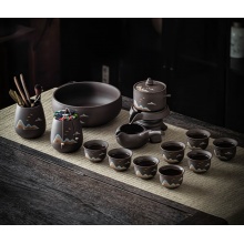 紫砂远山自动茶具礼盒送长辈拜年礼物送爸爸生日礼物乔迁伴手礼